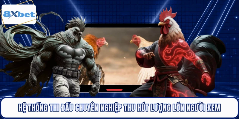 Hệ thống thi đấu chuyên nghiệp thu hút lượng lớn người xem